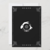 Mystic Fortune Teller Mystiek Halloween feest Kaart (Achterkant)