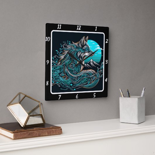 Mystic Fox boven de valleien Vierkante Klok (Kantoor)