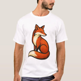Mystic Fox Elegance – Krachtig Artistiek T-Shirt D