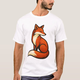 Mystic Fox Elegance – Krachtig Artistiek T-Shirt D