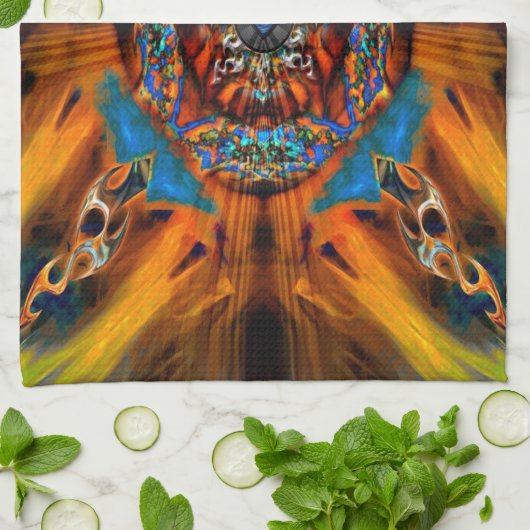 Mystic Fractal Kitchen Towel Theedoek (Gevouwen)