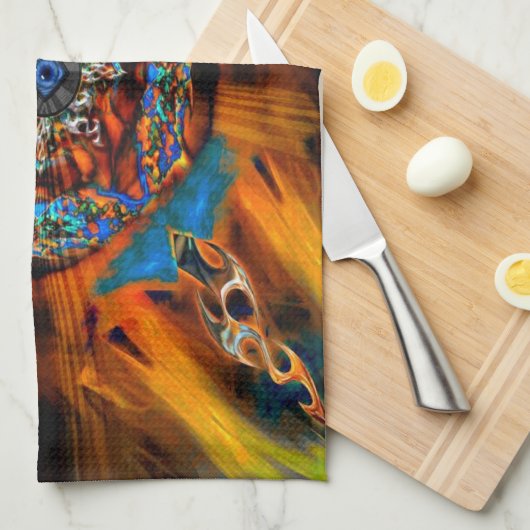 Mystic Fractal Kitchen Towel Theedoek (Quarter Fold)