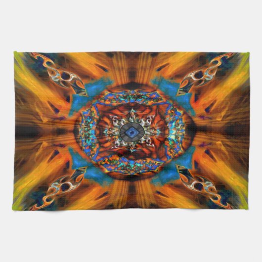Mystic Fractal Kitchen Towel Theedoek (Horizontaal)
