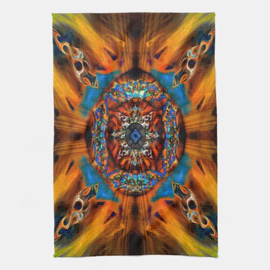 Mystic Fractal Kitchen Towel Theedoek (Verticaal)