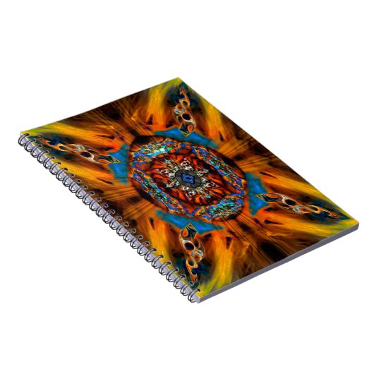 Mystic Fractal Spiral Notitieboek (Rechterzijde)