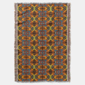 Mystic Fractal Throw Blanket Deken (Voorkant Verticaal)