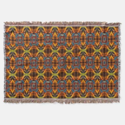 Mystic Fractal Throw Blanket Deken (Voorkant)