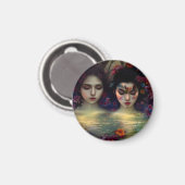 Mystic Garden: Bloemen dromen Magneet (Voorkant / Achterkant)