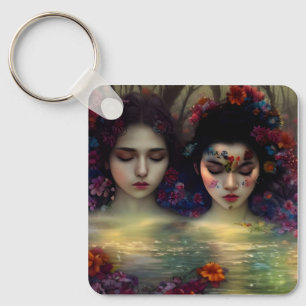 Mystic Garden: Bloemen dromen Sleutelhanger