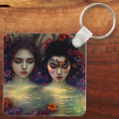 Mystic Garden: Bloemen dromen Sleutelhanger (Achterkant)