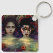 Mystic Garden: Bloemen dromen Sleutelhanger (Achterkant)
