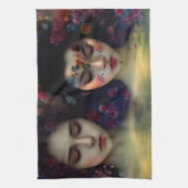 Mystic Garden: Bloemen dromen Theedoek (Verticaal)