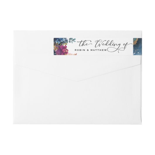 Mystic Garden Celestial Bruiloft Retouradres (Achterkant)