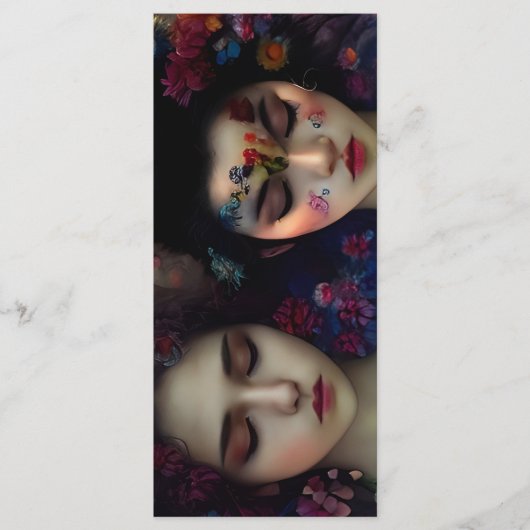 Mystic Garden: Floral Dreams Bladwijzer Menu (Voorkant)