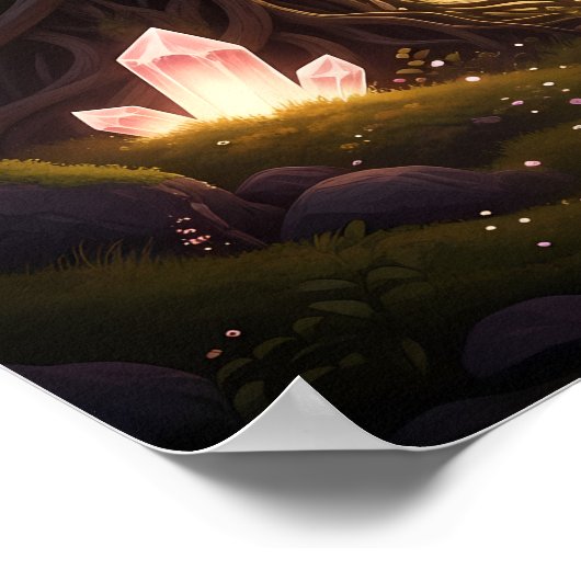 Mystic Gate of Enchanted Forest Light Poster (Hoek)