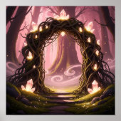 Mystic Gate of Enchanted Forest Light Poster (Voorkant)