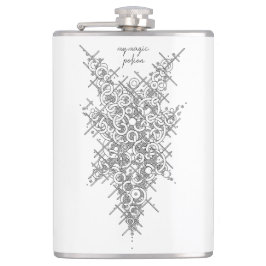 Mystic Geometric "My Magic Potion" Zwarte Inkt Kol Heupfles