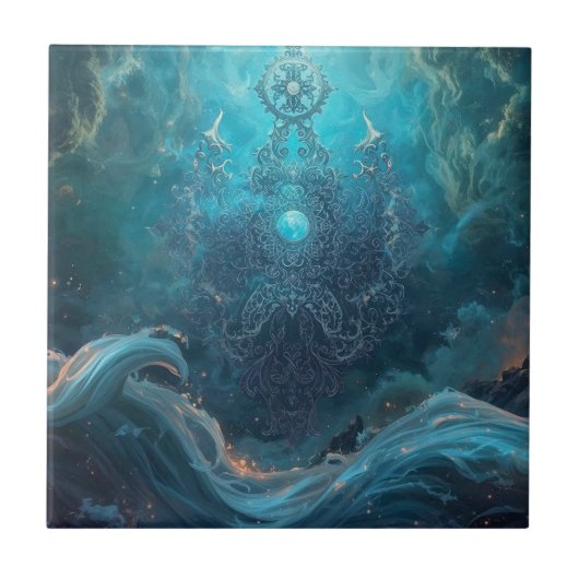 Mystic Geometry of the North Sea Tegeltje (Voorkant)