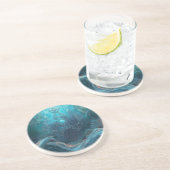 Mystic Geometry of the North Sea Zandsteen Onderzetter (Zijkant)