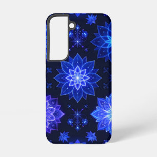 Mystic Glow Blue Paarse telefoonhoesje Samsung Galaxy Hoesje