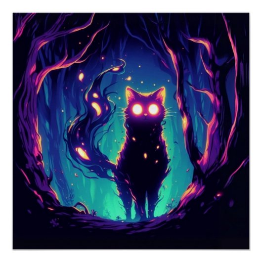 Mystic Glow glossy Perfect Poster (Voorkant)