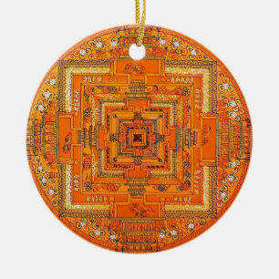MYSTIC GLOW MANDALA KERAMISCH ORNAMENT