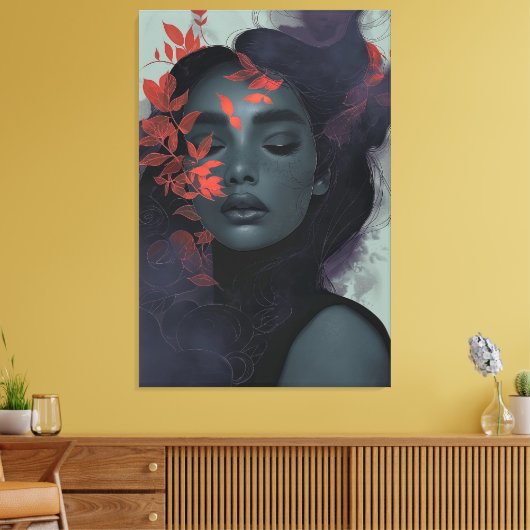 Mystic Goddess Canvas Afdruk (Insitu (Woonkamer))