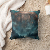 Mystic Gothic Art - Blue Copper Patina Decorative Kussen (Deken)