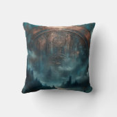 Mystic Gothic Art - Blue Copper Patina Decorative Kussen (Achterkant)