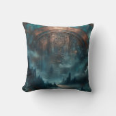 Mystic Gothic Art - Blue Copper Patina Decorative  Kussen (Voorkant)