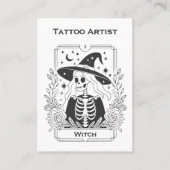 Mystic Gothic Tarot Skelet Celestial Visitekaartje (Voorkant)