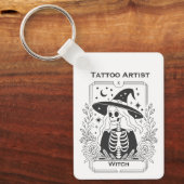 Mystic Gothic Tarot Skelet Hemels Sleutelhanger (Voorkant)