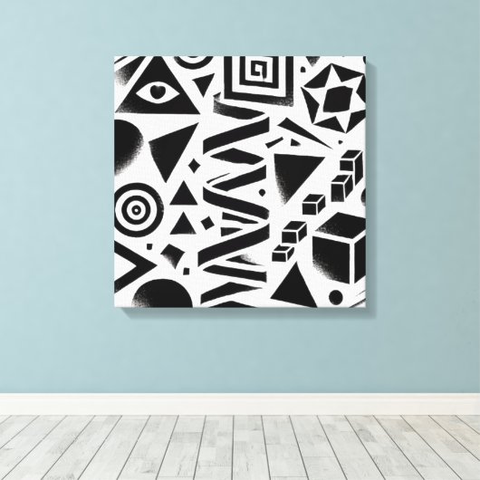 Mystic Graphics for Inspired Interiors Canvas Afdruk (Insitu (Houten vloer))