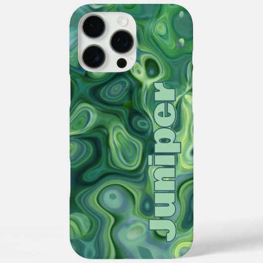 Mystic Green Abstracte wervelingen Case-Mate iPhone Case (Achterkant)