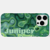 Mystic Green Abstracte wervelingen Case-Mate iPhone Case (Achterkant (horizontaal))