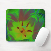 Mystic Green Tulip Mousepad Muismat (Met muis)