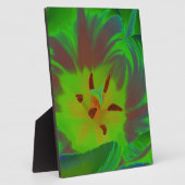 Mystic Green Tulip Plaque Fotoplaat (Zijkant)