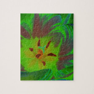 Mystic Green Tulip Puzzle Legpuzzel