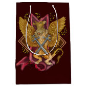 Mystic Griffin met swords Medium Gift Bag Medium Cadeauzakje (Voorkant)