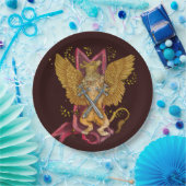 Mystic Griffin met swords Papieren Bordje (Feest)