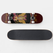 Mystic Griffin met swords Persoonlijk Skateboard (Horizontaal)