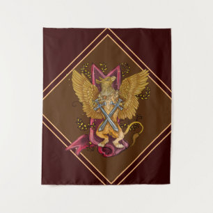 Mystic Griffin met swords Wandkleed