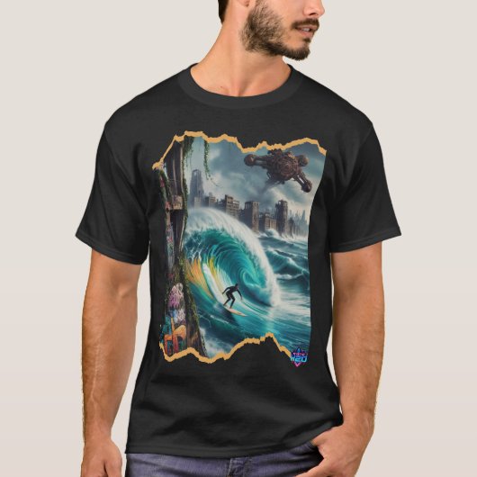 Mystic H2O de laatste surfer van de apocalyps T-shirt (Voorkant)