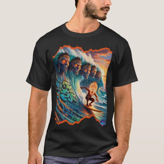 Mystic H2O Surf Goden van Atlantis T-shirt (Voorkant)