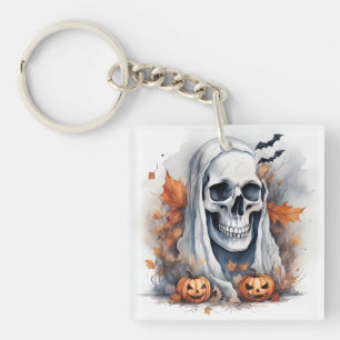 Mystic Halloween Ghost Art - betoverend geschenk Sleutelhanger