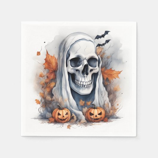 Mystic Halloween Ghost Art Servet (Voorkant)