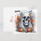 Mystic Halloween Ghost Art Skull Gift (Voorkant / Achterkant)