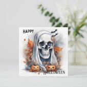 Mystic Halloween Ghost Art Skull Gift (Staand voorkant)