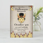 Mystic Halloween Party Kaart (Staand voorkant)