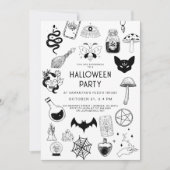 Mystic Halloween Party Uitnodiging (Voorkant)